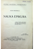 Nauka epikura 1929 r