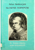 Słownik terminów Św Tomasz z Akwinu Suma Teologiczna