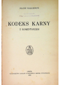 Kodeks karny z komentarzem, 1932 r.