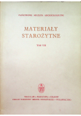 Materiały starożytne tom VIII