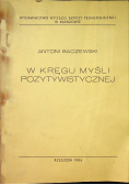 W kręgu myśli pozytywistycznej
