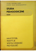 Studia pedagogiczne XXXIX