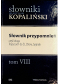Słownik przypomnień Tom  VIII