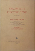 Fragmenty filozoficzne