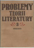 Problemy teorii literatury III