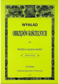 Wykład obrzędów kościelnych na święta całego roku