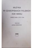Muzyka W Czasopismach Polskich XVIII Wieku