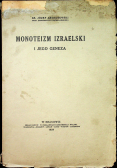 Monoteizm Izraelski i jego Geneza 1924 r