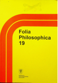 Folia Philosophica 19