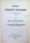 Dzieje Literatury Powszechnej Tom I 1880 r.