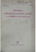 Kontrola konstytucyjności ustaw
