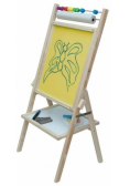 Tablica obrotowa kredowa z rolką papieru