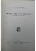 Teorja liczb niewymiernych 1928