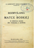 Rozmyślania o Matce Boskiej 1928 r