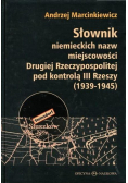 Słownik niemieckich nazw miejscowości...