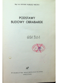 Podstawy budowy obrabiarek