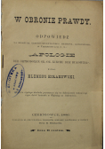 W obronie prawdy 1886 r.