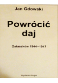 Powrócić daj