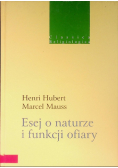 Esej o naturze i funkcji ofiary