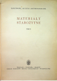 Materiały starożytne tom X