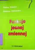 Funkcja jednej zmiennej