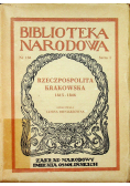 Rzeczpospolita krakowska 1815 1846