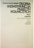Teoria i konstrukcja maszyn rolniczych Tom I Część 3