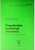 Propedeutyka psychologii stosowanej