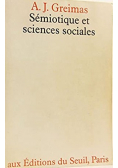 Semiotique et sciences sociales