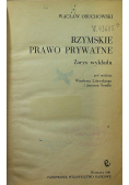 Rzymskie prawo prywatne Zarys wykładu