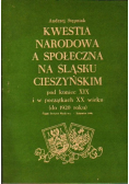 Kwestia narodowa a społeczna na Śląski Cieszyńskim