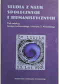 Studia z nauk społecznych i humanistycznych