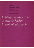 Kobiety recydywistki w świetle badań kryminologicznych