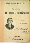 Pamiętniki Franciszka Karpińskiego 1898 r.