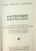 Katechizm katolicki ok 1932 r
