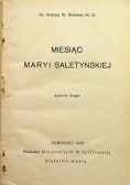 Miesiąc Maryi Saletyńskiej 1937 r