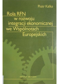 Rola RFN w rozwoju integracji ekonomicznej we Wspólnotach Europejskich