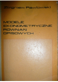 Modele Ekonometryczne Równań Opisowych
