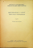 Mechanika lotu