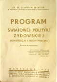 Program światowej polityki żydowskiej reprint z 1936 r.