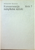 Konserwacja zabytków sztuki Tom 1