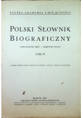 Polski słownik biograficzny Tom IV