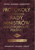 Protokoły posiedzeń rady ministrów Rzeczypospolitej Polskiej Tom II