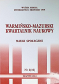 Warmińsko-Mazurski Kwartalnik Naukowy  Nr  2 / 14