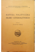 Satyra polityczna sejmu czteroletniego 1933r