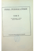 Pisma podhalańskie Tom II