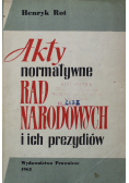 Akty normatywne rad narodowych i ich prezydiów
