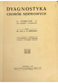 Dyagnostyka chorób nerwowych 1910 r.