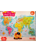Puzzle Mapa świata 168 elementów