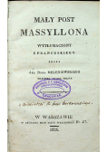 Mały post Massyllona 1826 r.